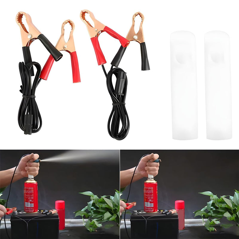 BESULEN Flush Cleaner Adapter, Car Fuel Injector Nozzle Flush Cleaner, Automotive Diesel Gas Injectors Nozzle, Unlimited Pulse Cleaning Tool, Universal Car Accessories for Most Models