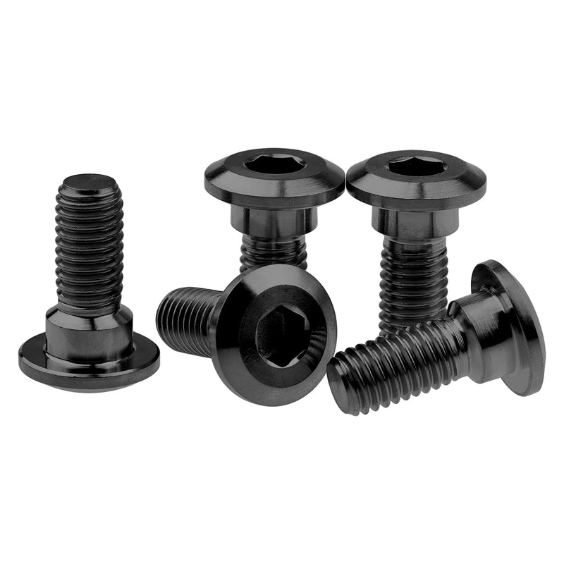  [AUSTRALIA] - Titanium Ti Motorcycle Rear Brake Rotor Bolt Screw M8 x 20mm for YAMAHA Pack of 5 (Black) Black