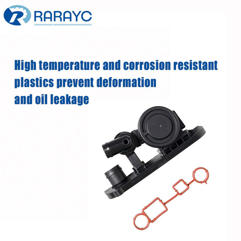 PCV Crankcase Vent Valve + Gasket + Hose Replacement For 2005 2006 VW Jetta Passat Audi A3 A4 A4 Quattro 2.0T FSI Black Vent Valve+Gasket+ Hose