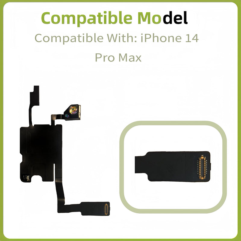 Compatible with iPhone 14 Pro Max Proximity Light Sensor Flex Cable Replacement(with Divider Card)