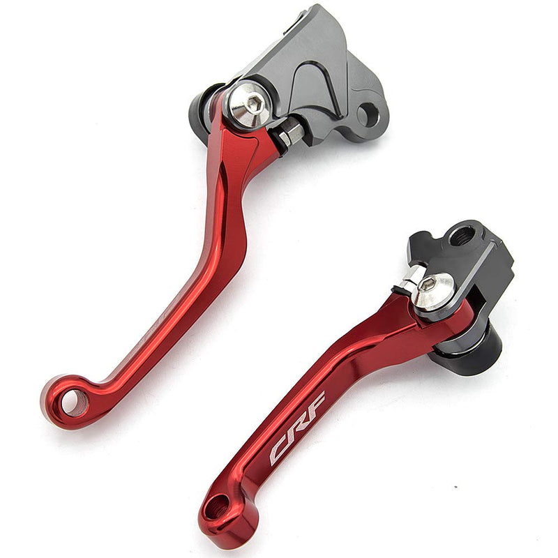 Dirt Bike Clutch Brake Pivot Levers for CRF125F CRF 125 F 125FB 2020 2021 2022 2023 2024 2025 Foldable CNC Red CRF125F 2020-2023