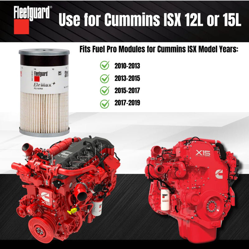 FS19764 Fleetguard Fuel Filter for Cummins ISX15 ISX12