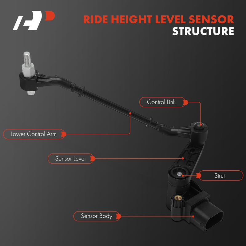 A-Premium Ride Height Level Sensor Compatible with Land Rover Range Rover 2010 2011 2012, Front Driver or Passenger Side