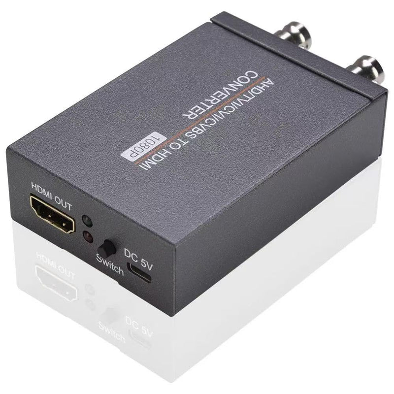 AHD/TVI/CVI/CVBS to HDMI Converter BNC to HDMI Video Adapter for Monitor HDTV DVRs