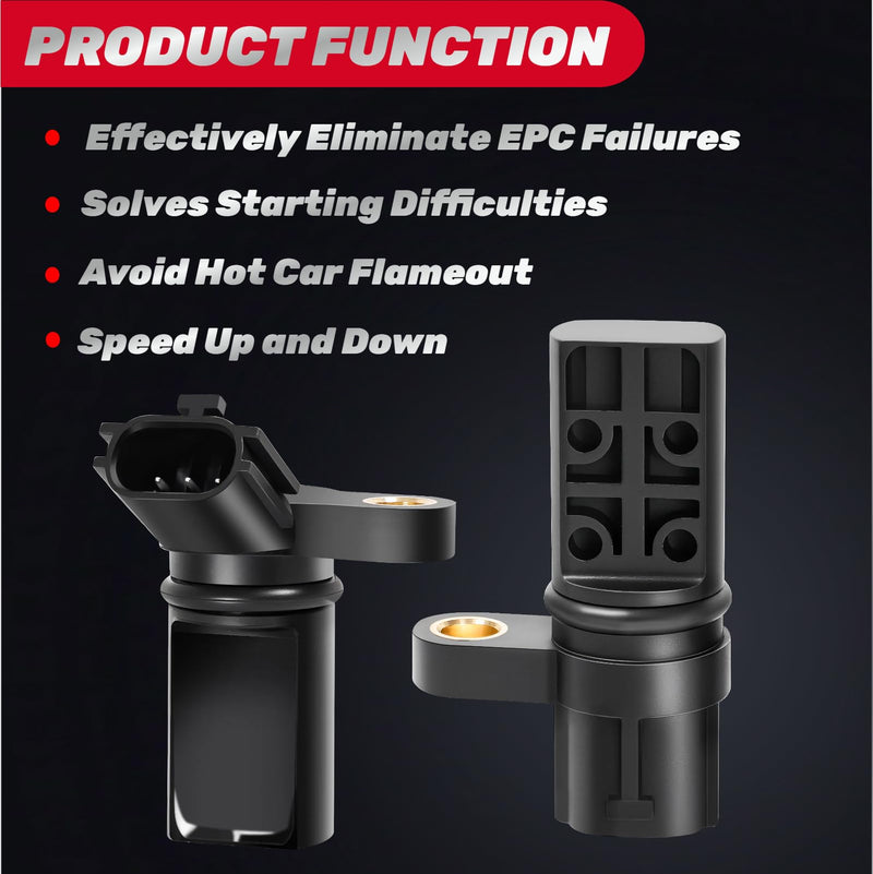 2Pcs Camshaft Position Sensor Compatible with Infiniti FX35 G35 I35 M35 Nissan 350Z Altima Maxima Murano Pathfinder Frontier Quest Xterra, Replaces OE 907-716 917-704 237316J90B 23731AL61A