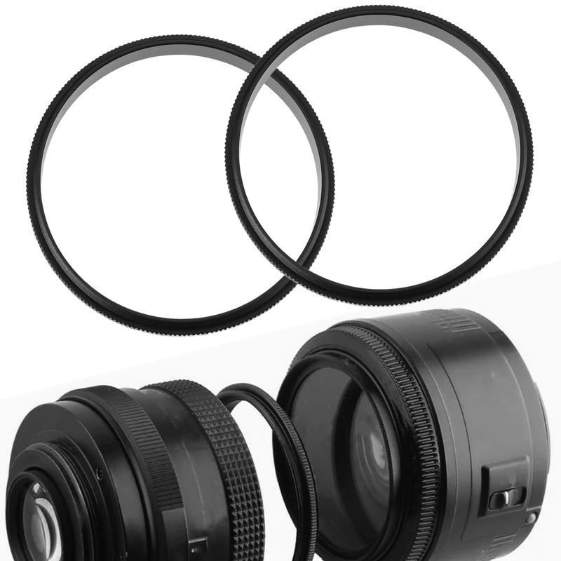 2pcs 52mm to 52mm Male to Male Macro Reverse Coupling Ring for Macro Photography