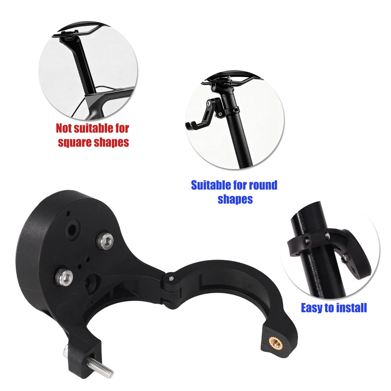 Seat Post Radar Mount Kit for Garmin Varia RTL510 RTL515 RVR315 RearVue 820 | Bike Rearview Tail Light Bracket Holder, for MTB Road Bike, 27.2mm 30.9mm 31.6mm Round Seatposts