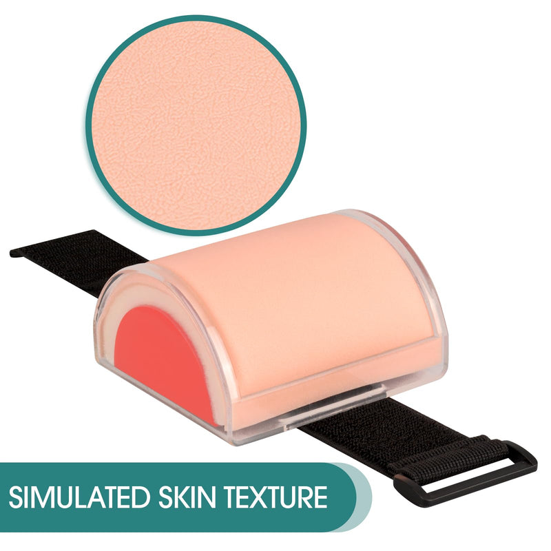 IM,SQ Injection Practice Pad Model with Skin, Subcutaneous Tissue and Muscle Layer for Nurse and Medical Student Training, Wearable Injection Practice Kit
