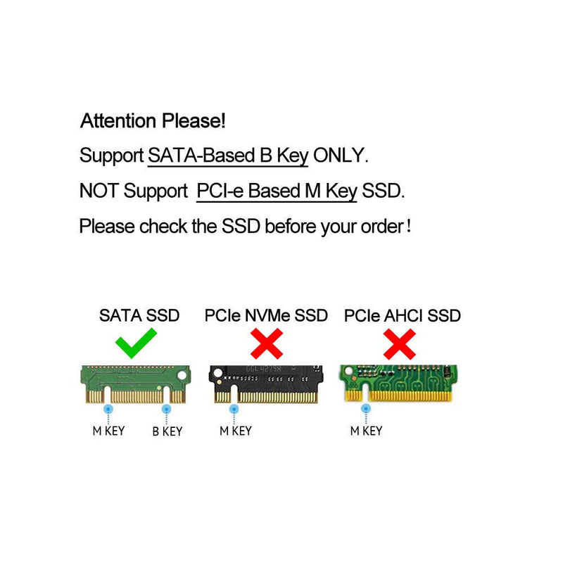 M.2 to USB Adapter, B Key M.2 SSD Adapter USB 3.0 (No Cable Needed), USB to 2280 M2 SSD Drive Adapter, NGFF Converter SSD Reader Card