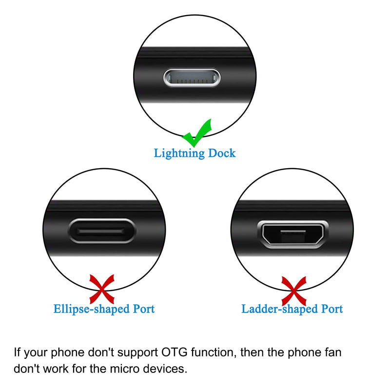 Fan for iPhone, 3 Pack Portable iPhone Fan Cell Phone Fan Compatible for Mini Fan for iPhone 14/14Pro Max/13/13 Pro Max/12/12 Pro Max/11/11 Pro/11 Pro Max/X/Xs/Xr/iPad Green/Blue/Rosy Red