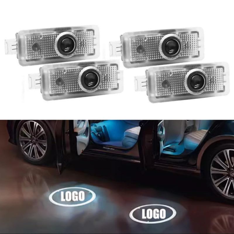 Kucehiup Car Led Door Logo Light Ground Courtesy Door Light Projector 4Pcs Compatible with CLA45 CLA250 E200 E400 C200 Coupe CLS45 CLS300 CLS350 CLS400 (CLA/CLS/C/E Coupe) CLA/CLS/C/E Coupe