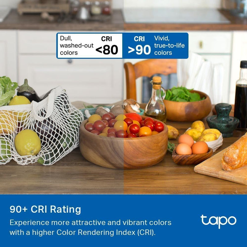 Tapo TP-Link Smart Light Bulbs, 1100 Lumens High Brightness (75W Equivalent), Matter-Certified, 16M Colors WiFi Light Bulb, Dimmable, Works w/Siri, Alexa & Google Home, A19 E26, L535E(4-Pack) Matter Light Bulb 4 Pack