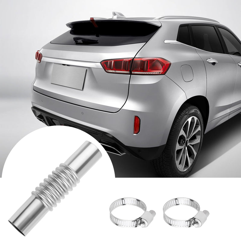 Universal Car Accessories Exhaust Connector Kit - Elbow/Straight Pipe Exhaust Flex Pipe for Diesel Air Heater Straight
