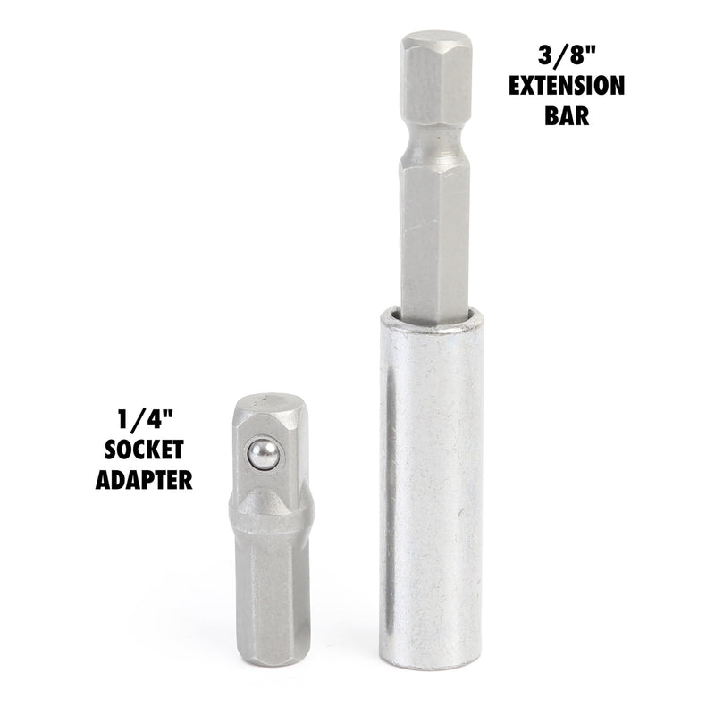 OEMTOOLS 26549 53-Pc Socket Wrench Set, Mini Ratchet Kit for Tight Spaces and Precision Fastening, Socket Set Includes SAE/Metric Sizes, 3/8” Extension Bar, Folding Case Included