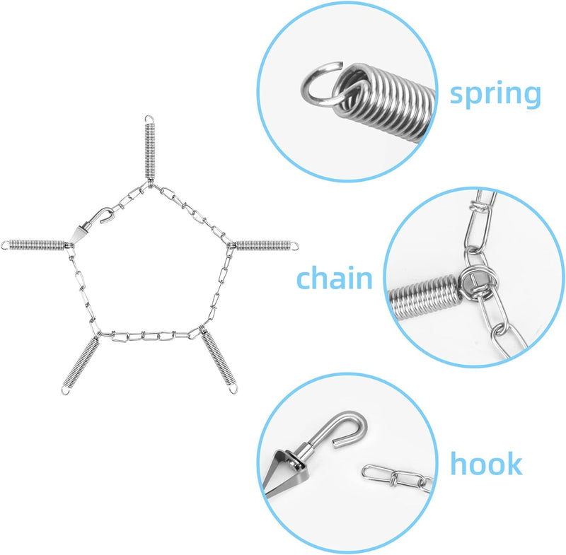 Adnee 1Pair Tire Chain Adjuster Tensioners - Snow Tire Chain Tighteners - Garden Tractor Tire Chain Tighteners for Large Truck Snow Blower