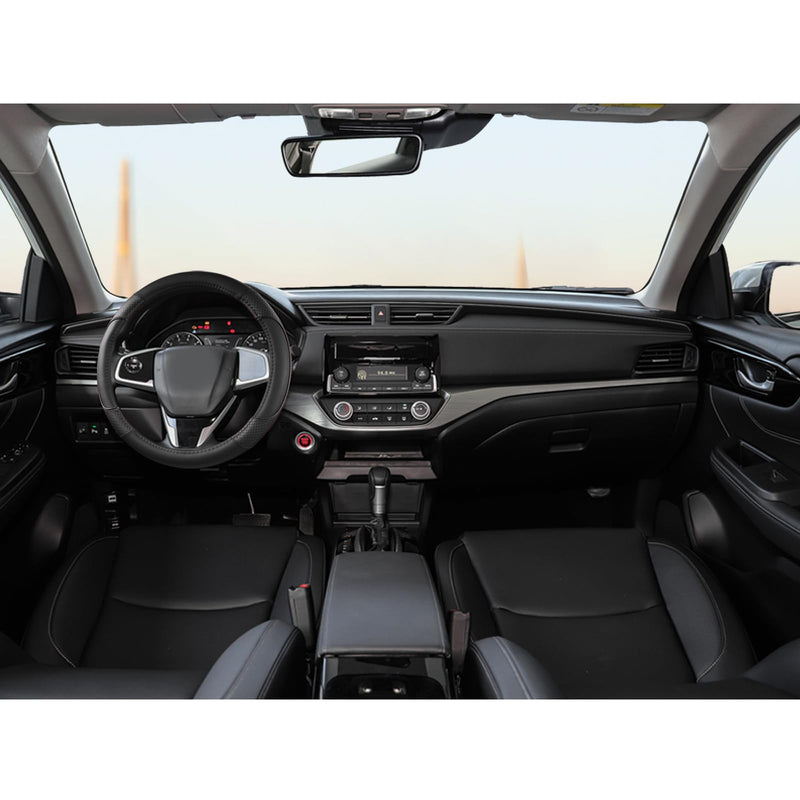 GIANT PANDA Steering Wheel Cover for Honda Civic(2006-2015),CR-Z, Insight, S2000 (Black-Small Size) Small size (14 ''-14.25'') Black