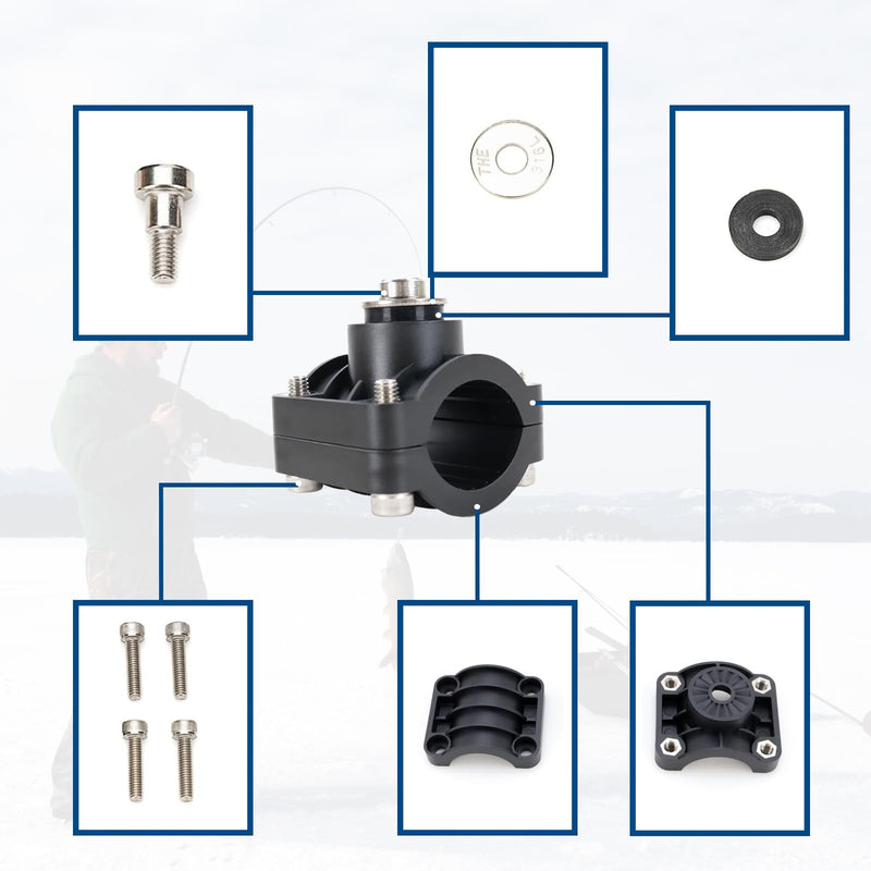 0 Degree Livescope Pole Mount Accessories Fit for Panoptix LiveScope LVS32 transducer, for Use with LiveScope Ice Fishing Bundle & LiveScope System Replace 010-12676-15 0101267615