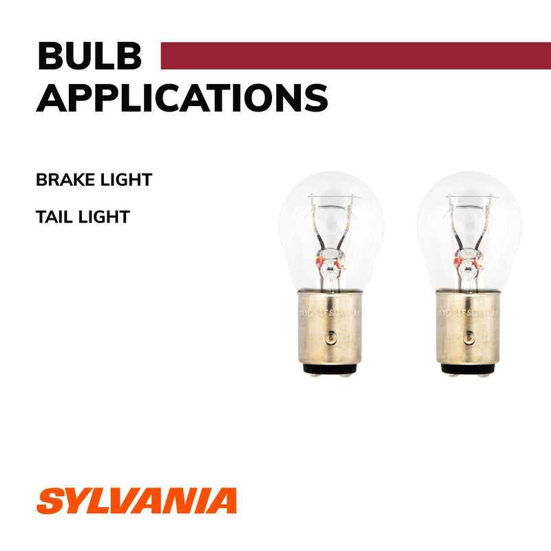 SYLVANIA - 1157 LED Red Mini Bulb - Bright LED Bulb, Ideal for Stop and Tail Lights (Contains 2 Bulbs)