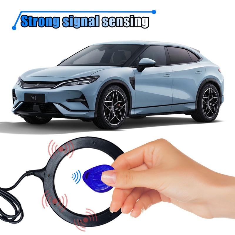 Car Push Engine Start Button Kit, Upgrade Push to Start Ignition Kit, Smart Keyless Go System for Most DC12V Cars