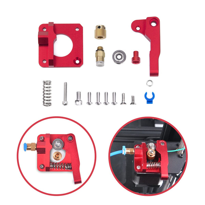 LONGER lk1 lk4 lk4 pro lk5 pro 3D red Aluminum Metal extruder, 1.75mm Filament, Support Other Brand of 3D Printer