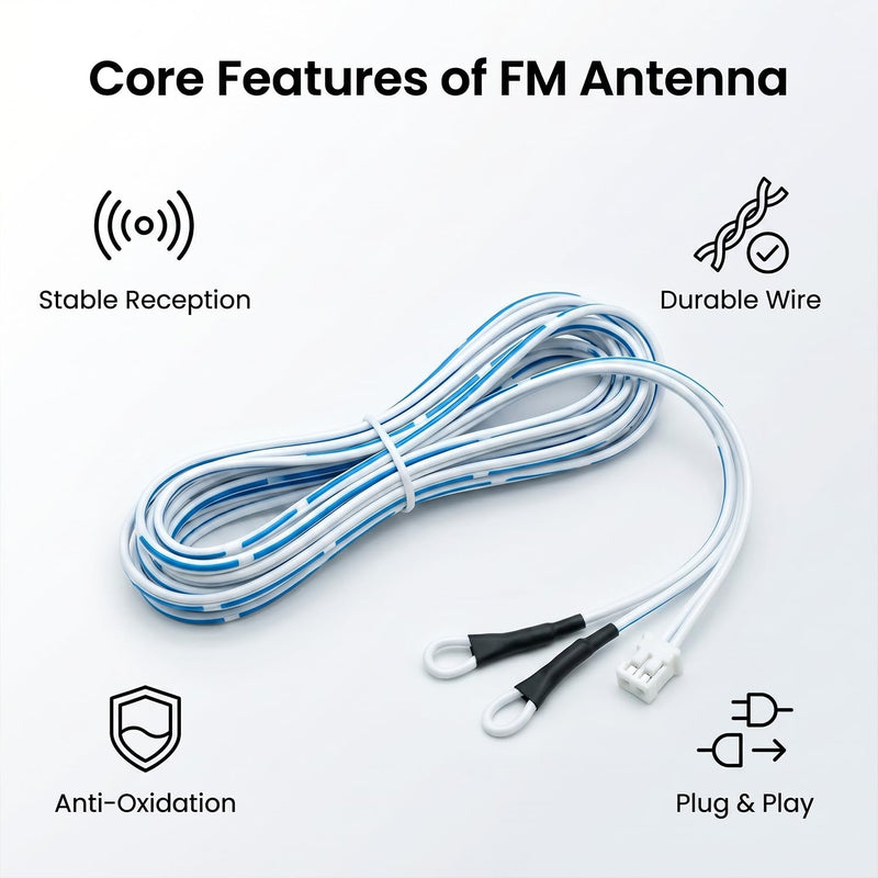 2 Pin T Shape Dipole FM Wire Lead Antenna Aerial,Compatible with Sony | Compatible With Sony Audio Systtem MHC-V02 MHC-V13 MHC-V7D MHC-V21D MHC-V41D MHC-V42D MHC-V43D MHC-V44D MHC-V50D Boombox .