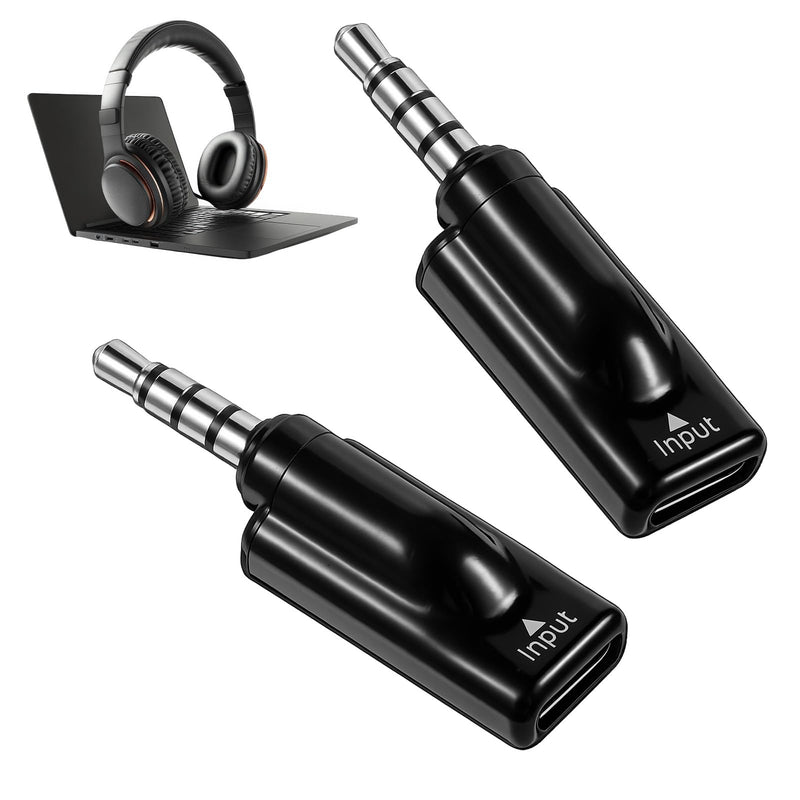 Headphone Jack Adapter, 2PCS TypeC Female to 3.5mm Male Audio Cable Adapter USB C to Aux Audio Dongle Analog Cable Converter Compatible with MP3 CD Players Smartphone Earbuds Laptops Tablets
