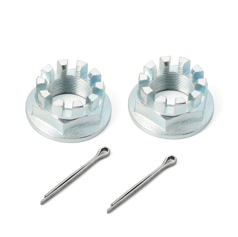 2Pcs Rear Axle Castle Nuts 20mm & Pins For HONDA Foreman Rancher Recon TRX 250 350 400 420 450 500 Rincon 650 680 Pioneer 500 700 1000 90304-HM7-A10
