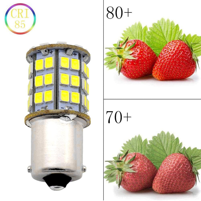 GRV Ba15s 1156 1141 LED Bulb 4W 56-2835SMD Super Bright AC/DC12V-24V 40W Halogen Replacement for RV Trailer Camper Motorhome Interior Lights Cool White Pack of 6 Pack of 6 (4Watt)