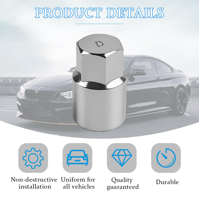 Car D-Wheel Locking Nut Key, Heavy-Duty Anti-Theft Vehicle Wheel Lug Nut Socket Installation Removal Tool, Automotive Tyre Lug Lock Remover Key, Compatible with ux250h rx350