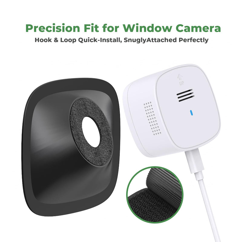 No Reflection Window Camera Mount – 4-Way Adjustable (Up/Down/Left/Right Tilt), Damage-Free Installation, （Not Magnetic, Works on Windows & Glass, Girafit, vebiliki, WYZE Window Camera