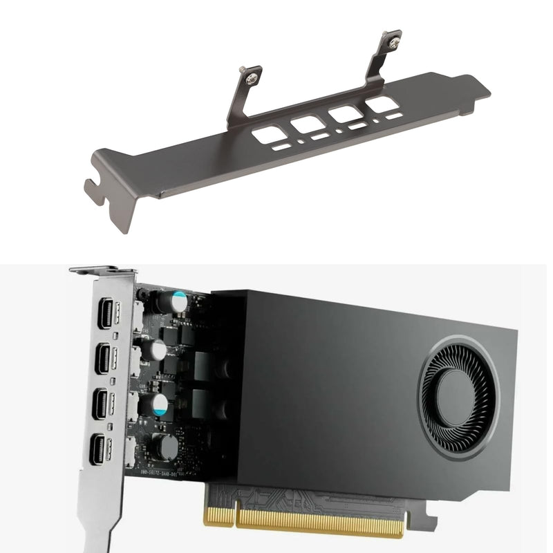 GPU High Profile Bracket 12cm Compatible with Nvidia RTX A1000 RTX A400