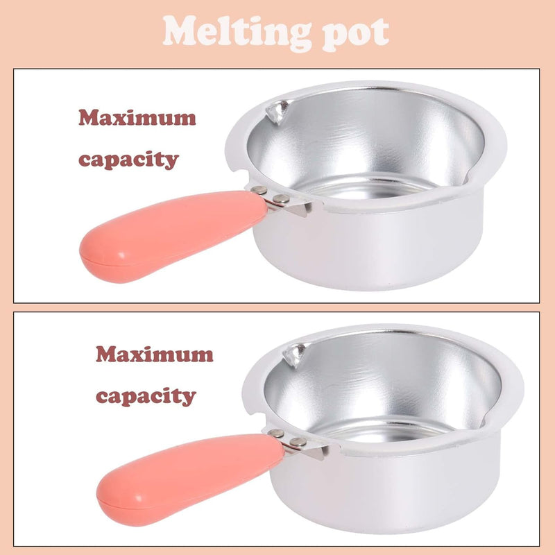 Candy Chocolate Melting Pot Electric Fondue Pot Set Double Chocolate Melting Pot Butter Cheese Melt Warmer Pink for Home Parties with Tool Chocolate Melting Pot Fondue Mini Fondue Candy Maker