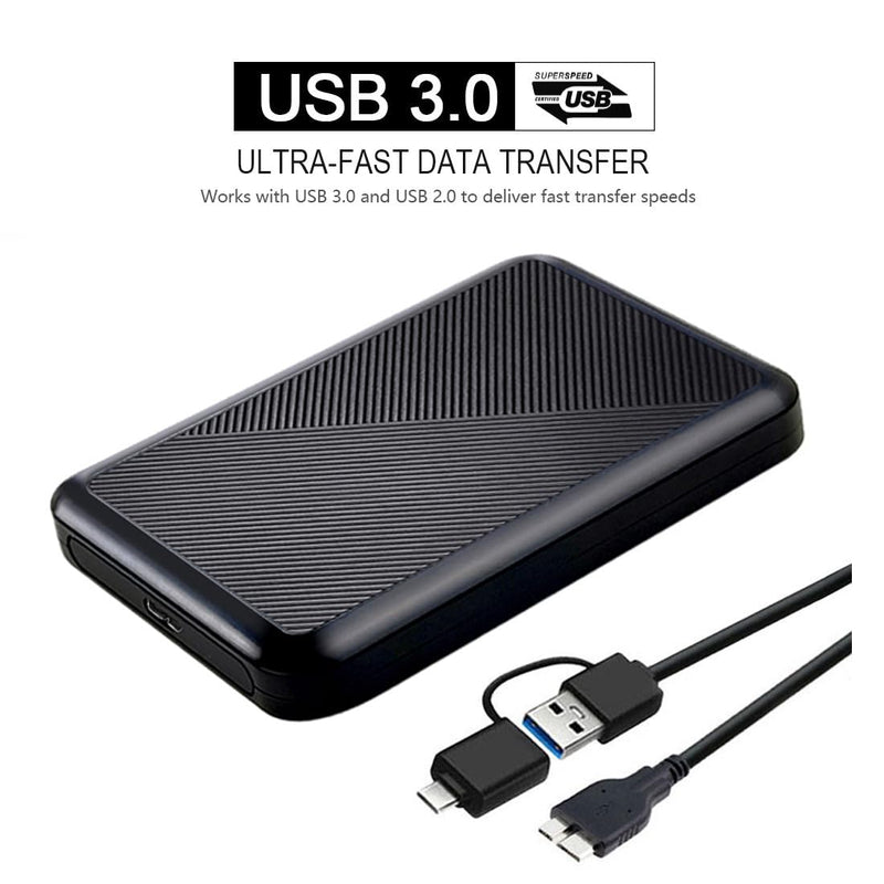 1TB Ultra Slim Portable External Hard Drive USB 3.0 HDD Storage for PC, Mac, Laptop, PS4, Xbox one 1TB