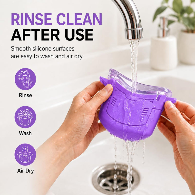 Purple Vocal Dampener for Singers, Portable Silicone Voice Practice Mask | Helps soften vocal projection for quieter singing, warm-ups, and speech practice at home or on the go. Purple