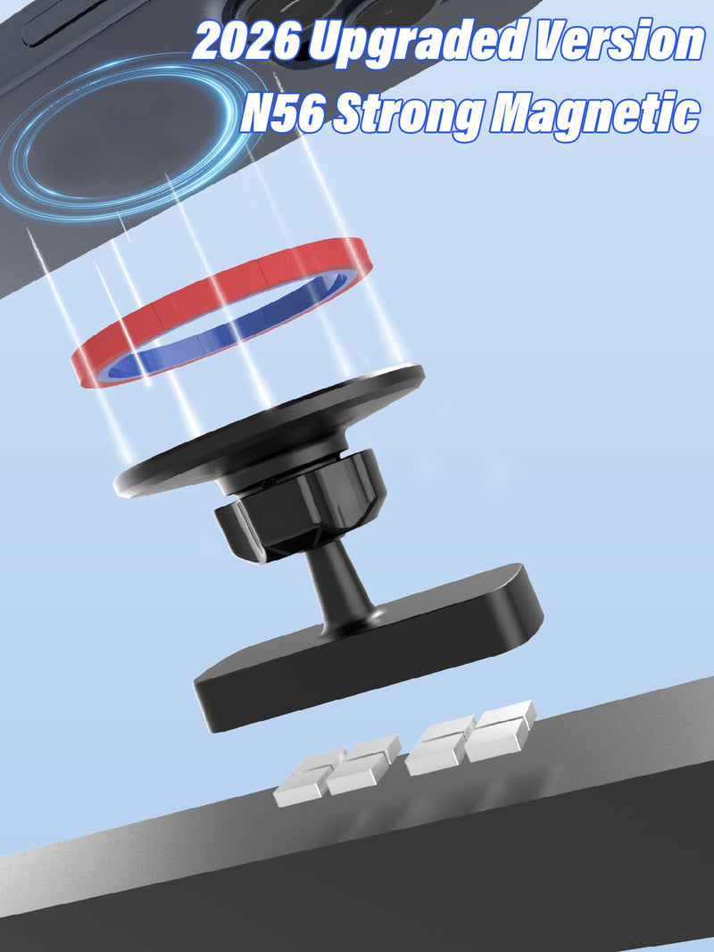 Magnetic Phone Holder for Golf Cart, 360° Adjustable, Ultra Strong Magnet Phone Mount, Compatible with iPhone 17-12, Fits EZGO/Club Car/Yamaha, Unique Golf Gifts for Men Dad Husband Boyfriend