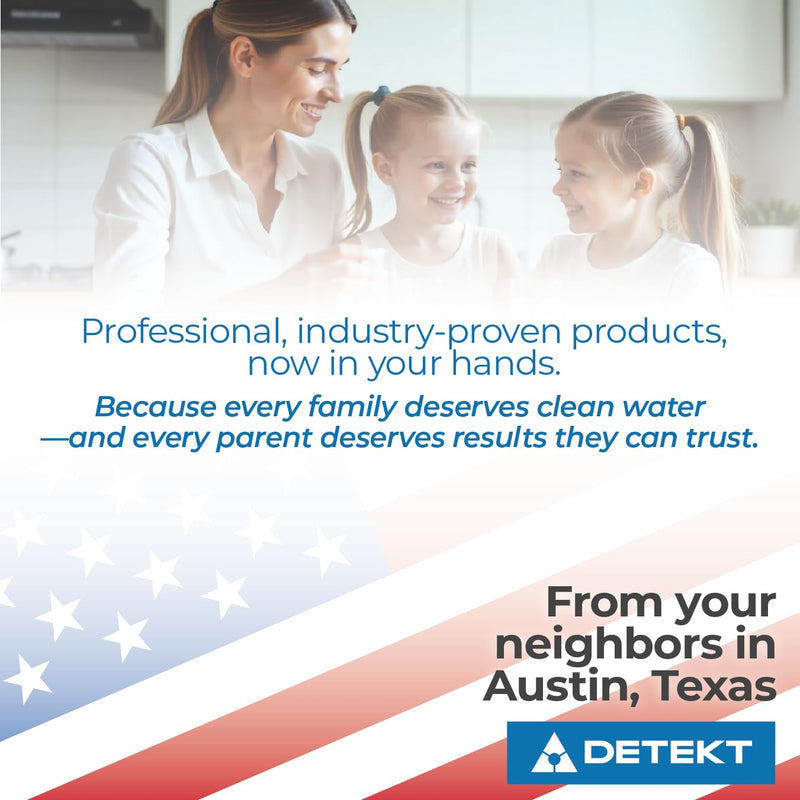 Lead in Drinking Water Test Kit by Detekt – Made in USA – Fast 5-Minute Results – Professional-Grade Accuracy – Consistent Quality & Expert Support – Easy DIY Home Test for Tap, Well & Filtered Water