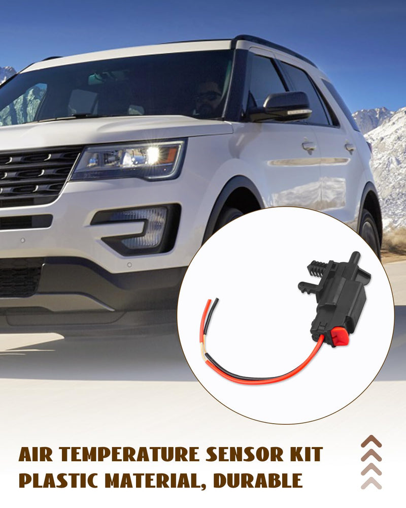 AU5Z-12A647-B Ambient Air Temperature Sensor Kit Fits for Ford & Lincoln, with Connector Pigtal Replace AU5T-12A647-AC