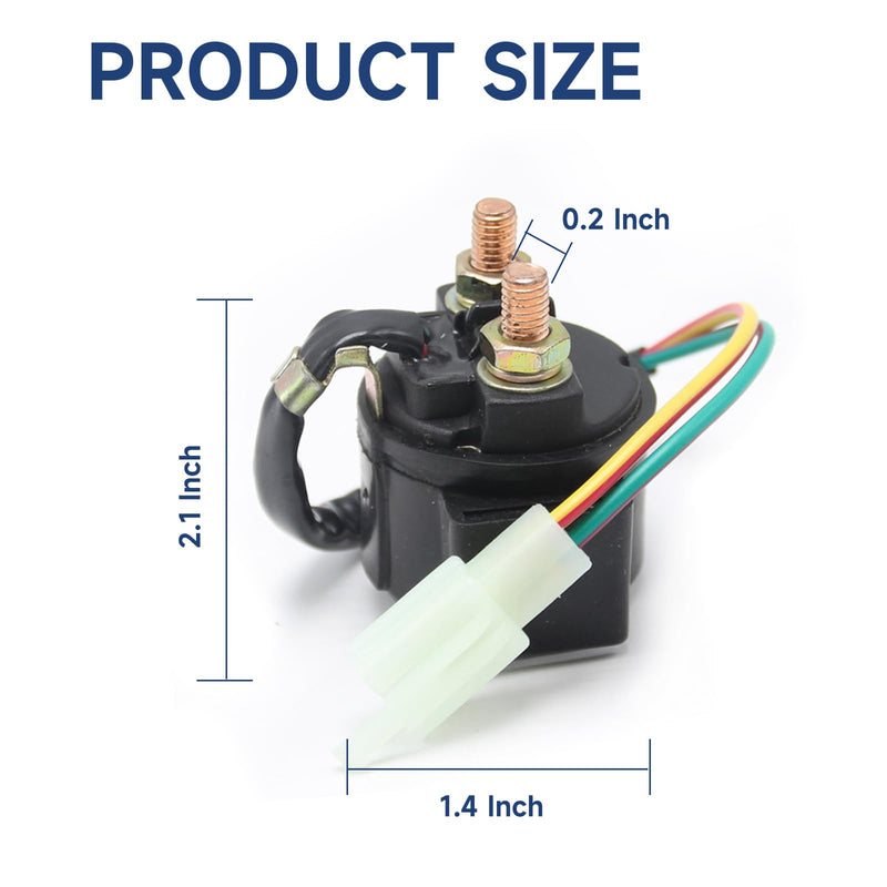 Solenoid Starter Relay for Chinese Made 50cc 70cc 90cc 100cc 110cc 125cc ATV,Dirt Bike,GO-Kart,Pochet Bike,Chopper,Scooter