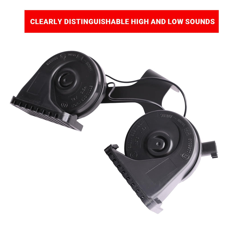 Horn Assembly With Bracket Compatible with Jeep Cherokee 2014-2018 Dual Horn Replacement