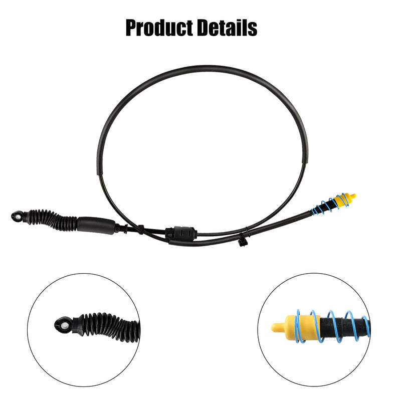 Automatic Transmission Gear Shifter Cable Replacement for 12477640 Compatible with 1999-2007 Chevy Silverado GMC Sierra 1500 2500 3500 Classic