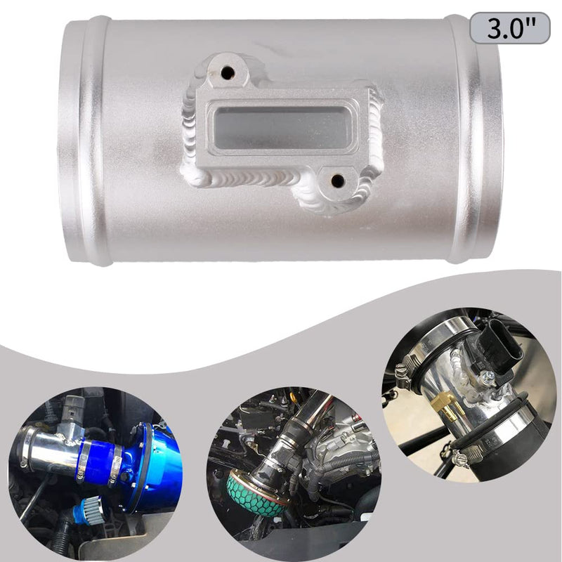 Air Flow Meter Base MAF Sensor Mount Fit for Nissan Honda Civic Ford MAF Air Intake Meter Adapter 3” maf Sensor Adapter (3", 1) 3"
