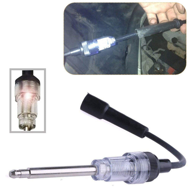 Morange in-Line Spark Plug Engine Ignition Tester 6-12V Pick Up Coil Armature Diagnostic Detector Tool for Automotive Car Lawnmower Internal External Engine