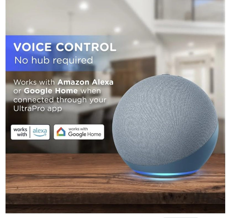 Enbrighten Vibe Plug-in Smart Under Cabinet Lights, 24in, Adjustable White from 2000K-6000K, Dimmable, Programmable Schedule Under Cabinet Lighting, Compatible with Alexa, Google Assistant, 58261-T1