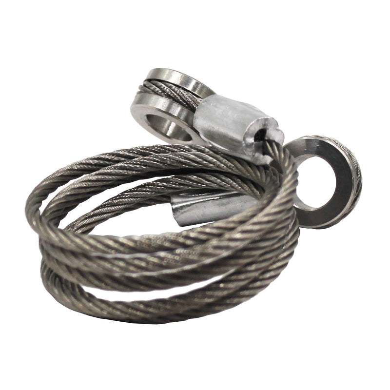 LAFORMO Peterbilt Hood Control Cables - 2 x Long Side, Silver Metal, Compatible with 1987-2010 Peterbilts 357, 375, 377, 378, 379, Front Hood Cable