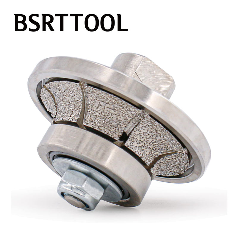 B10 Diamond Hand Profile Wheel Router Bit Profiler Vacuum Brazed for Granite Concrete Marble Edge 5/8-11 Thread (B10) B10