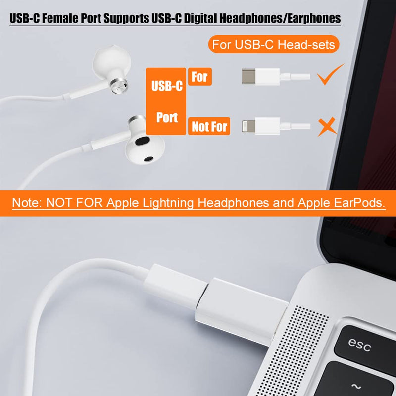 USB to USB C Adapter,USB-C Female to USB Male Adapter Compatible with Apple MagSafe Watch 7/8/9/SE/Ultra,Car,iPhone 15 14 13 12 Mini Pro Max,iPad,Galaxy,Pixel 7 6 5,CarPlay,Wall Plug 2 Pack White