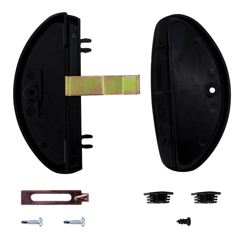 CRL A255 Black Sliding Screen Door Latch and Pull
