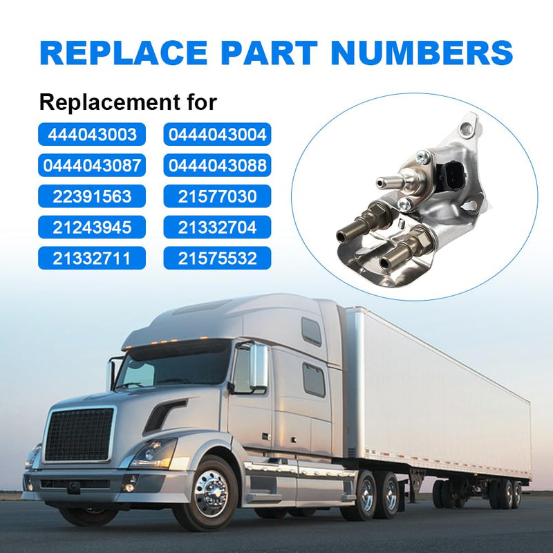 JDMON Diesel Exhaust Fluid Dosing Valve Unit Replacement for Volvo and Mack Truck 2.2 System Urea Injection Dosing Control Module Replacement for 22391565 21575532 21577030 0444043003 0444043004