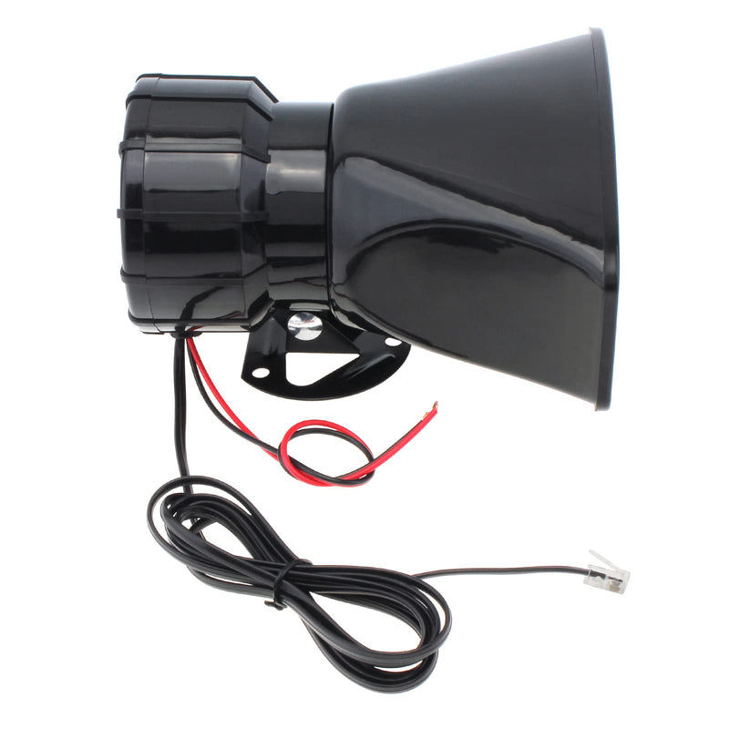 Car Speaker 100W 9 Sounds 12V Car Siren Horn Speaker with Hook Bracket, Call Function, 120-125dB Warning Alarm Electronic Horn