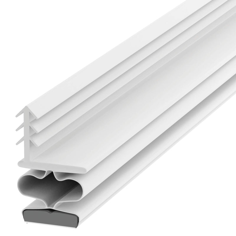 TMH Metal Door Weather Stripping - Magnetic Kerf Door Seal Kit, Full Set 36" x 84" - White Kerf Weather Stripping